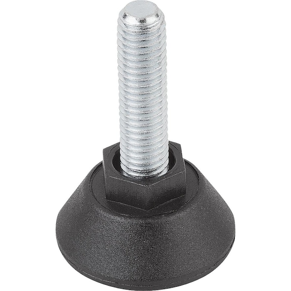 Kipp Levelling Foot Round With Hexagon M10X30, D=47, Polyamide, Comp:Steel K0675.4710X030 - main